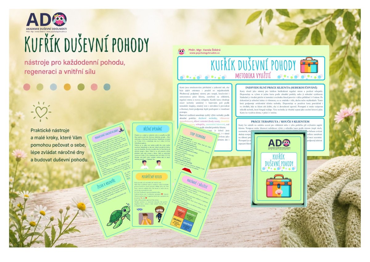 Kufřík duševní pohody - praktický průvodce každodenní péčí o psychické zdraví, zvládáním stresu a rozvojem duševní odolnosti